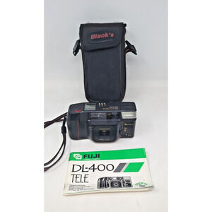 Fuji DL-400 TELE QD 35mm Autofocus Point & Shoot Film And Camera-Untested